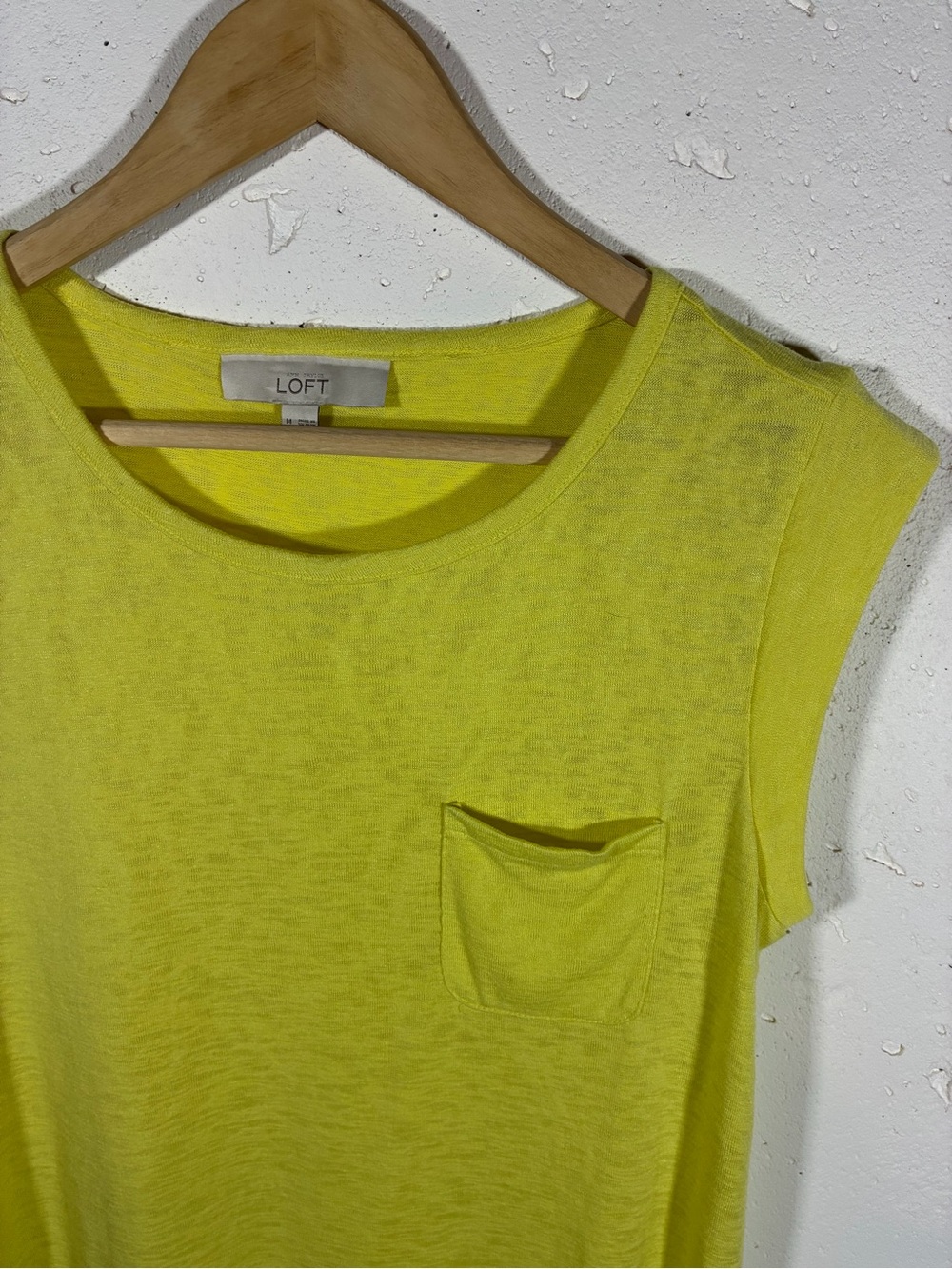 LOFT Women's Yellow Pocket Tee